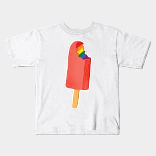 Pride Popsicle LGBTQ flag on a Popsicle Kids T-Shirt